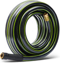 Worth Lead-in Garden Hose 5/8 in. x 25 ft. -No Kink, Flexible, Leakproof, Male to Female Fittings -Heavy Duty Durable PVC Lightweight Water Pipe with Brass Aluminum Ends for Household & Yard Use