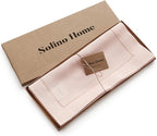 Solino Home Linen Pink Table Runner 144 Inches Long - 100% Pure Linen Extra Long Table Runner 14 x 144 Inch for Halloween - Classic Hemstitch