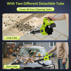 Cordless Leaf Blower with 2 x 4.0Ah Batteries and Fast Charger, 20V Lightweight Handheld Electric Blower, 3-Speed Battery Powered Blower for Patio, Driveway, Lawn Care, Dry Leaves and Light Debris