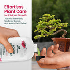 16oz Bonsai Tree Live Liquid Plant Food - Makes 32 Gallons of Bonsai Fertilizer Liquid, Premium Macronutrient Formula Enriched with Micronutrients for Healthy Roots, Branching & Foliage