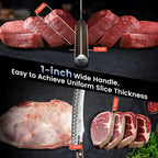 Butcher Knife Set, 3 PCS Kitchen Knives Set for Cutting, Meat Cleaver Chef Knife Set, Japanese Style High Carbon Steel Knives Set, Chopping & Slicing & Boning for Home and BBQ, Gift for Men