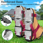 Lawn Aerator Shoes for Grass - Pre-Assembled Grass Aerator Shoes for Lawn - Soil Yard Aerator Tool for Aerating Patio Garden, Red