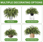 Artgar 24 Pcs Pine Branches - 18 Inch Artificial Green Pine Stem - Real Touch Christmas Greenery Pines Branches for DIY Flower Arrangement Home Indoor Christmas Decor