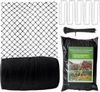 Garden Bird Net, 13 X 40 Feet Heavy-Duty Poultry Bird Net, with 50 Straps and 10 Staples, Used for Fruit Trees, Plants, Vegetables, and Garden Nets Against Birds and Deer