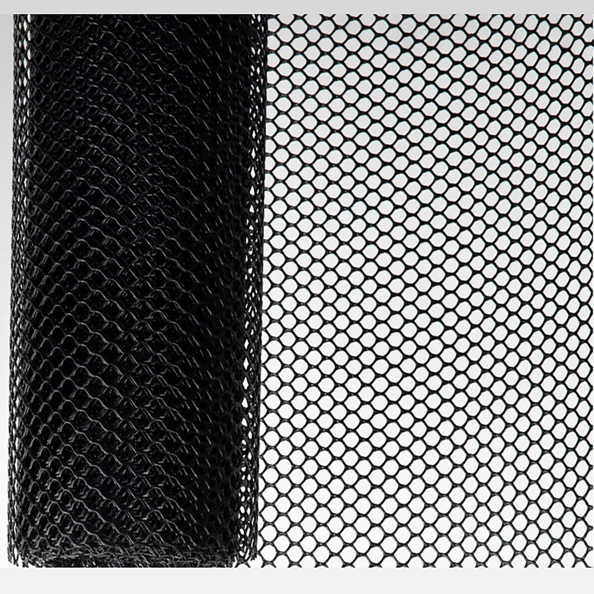 XIFENG Plastic Chicken Wire Mesh Fence Roll, Plastic Fencing Poultry Fencing Netting for Garden Fencing Farm Cats Dogs Rabbit Snake Animal Barrier(Size:0.47''mesh-33'L x 3.3'W Roll,Color:Black)