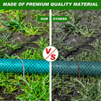 Tandefio 100 Packs Drip Irrigation Tubing Stakes 6 Inch Garden Pins Landscape Staples Securing Pegs Galvanized Lawn Yard U Pegs for Hose, Chicken Wire, Weed Barrier Fabric, Dog Fence