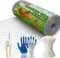 Chicken Wire, 15.7 in x 50 ft Garden Fence, Wire Mesh, Chicken Wires Fencing, Mesh Hexagonal Galvanized Metal Poultry Netting for Chicken Coop Rabbit Dogs Barrier (15.7 in x 50 ft)
