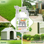 Mighty Mint Peppermint Oil Lawn & Yard Bug Control Spray – Natural Outdoor Pest Repellent for Fleas, Ticks, Mosquitoes, Ants, and More – Plant-Based, Extra-Strength Formula – 32 oz