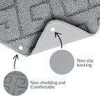 Walensee Indoor Doormat, Front Door Mat for Entrance (24"x35"Light Grey) Machine Washable Entryway Rug, Non Slip Trapper Door Rugs Absorbent Dirt Low Profile Shoes Scraper Inside Floor Mats