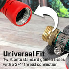 Chapin 4608: Adjustable Cone Tip Garden Hose Spray Nozzle with Rear Trigger Grip, Threaded Connection Fits Standard Garden Hose, for Gardening, Landscaping, Watering and Outdoor Jobs, Red/Black
