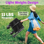 Wagons Carts Foldable,360 LBS Large Capacity Foldable Wagon Cart Collapsible Wagon with Wheels & Drink Holders,Utility Folding Cart for Camping Garden Beach Picinic Grocery Outdoor Shopping(Black)