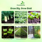 Outsidepride Annual Daikon Radish Seeds - 50 lbs. Chinese, Japanese, & Oriental Radish Seeds for Soil Health, Erosion Control, & Soil Aeration - Ideal for Gardens, Cover Crops, Pastures, & Food Plots