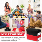 12 Sets Mini Sneaker Boxes for Party Favors Mini Shoe Gifts Boxes 4.7 x 2.5 x 2 Inch Sports Small Gift Case with Editable Label for Candies Cookies Snacks
