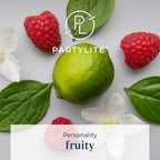 PartyLite 3-Wick Jar Candle, Highly Fragranced Clean Burning Glass Candle, 25-45 Hours Burn Time (Raspberry Lime Breeze)