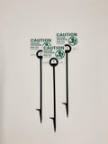 Lawn Treatment Application Stakes & GEORGIA Signs (Premium Style Stakes / 500 pc. Pack)