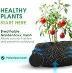 4x4 25 ft Tubular Fabric Planters for Outdoor Plants with Full Drip Irrigation System - Heavy Duty Mesh for Optimal Airflow, Customizable Up to 16 sq ft