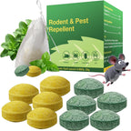 Rodent Repellent with Peppermint Oil – Mouse & Squirrel Deterrent for Car Engines, Garage, Attic – Rat/Mole/Mice Repellent – Indoor Outdoor Use – Alternative to Mouse Trap & Moth Balls.(80 Pack)