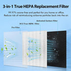 MA-25 Replacement Filter Compatible with MA-25 Air Purifier S1/W1/B1, 3-in-1 Filtration System of MA25, H13 True HEPA and Activated Carbon Filter, 4 Pack
