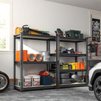 REIBII Storage Shelves Adjustable Metal Shelving 1600LBS Garage Shelves Industrial Metal Shelves 4 T ier Garage Shelving for Warehouse Basement Kitchen Pantry Closet, 11.8" D x 23.6" W x 56.7" H
