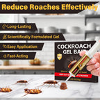 4 Tubes Cockroach Gel Bait, Powerful Roach Repellent Bait Trap Infestation Solution Indoor for Home, Ready-to-Use Cockroach Deterrent for Kitchen Home RV