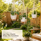 Bouqlife 3 Set Self Watering Hanging Planters for Indoor Plants
