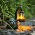 QZJDDZSW Solar Garden Snail Statue,Lawn Decor Statue for Patio, Balcony, Yard Ornament - Mothers Day Gifts for Mom Grandma Women