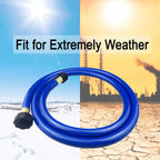PVC Garden Hose 1/2 Inch, Flexible Water Hose with Male and Female Fittings, No Leaking, Heavy Duty, for Household, Outdoors, Lawns, Patio (20 FT, Blue, Plastic Fittings)