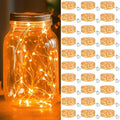 kolpop 30 Pack LED Fairy Lights Battery Operated, 7FT 20 LED Mini Twinkle String Lights Battery Powered Waterproof for Christmas Halloween Mason Jars Party (Orang)