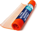 Tarps Now 8'-6" x 150' Orange Safety Netting Roll - Heavy Duty Fire Retardant Safety Nets with 1/4" Openings for Security & Construction Debris Netting, Temporary Mesh Fence, Job Site Net Enclosure