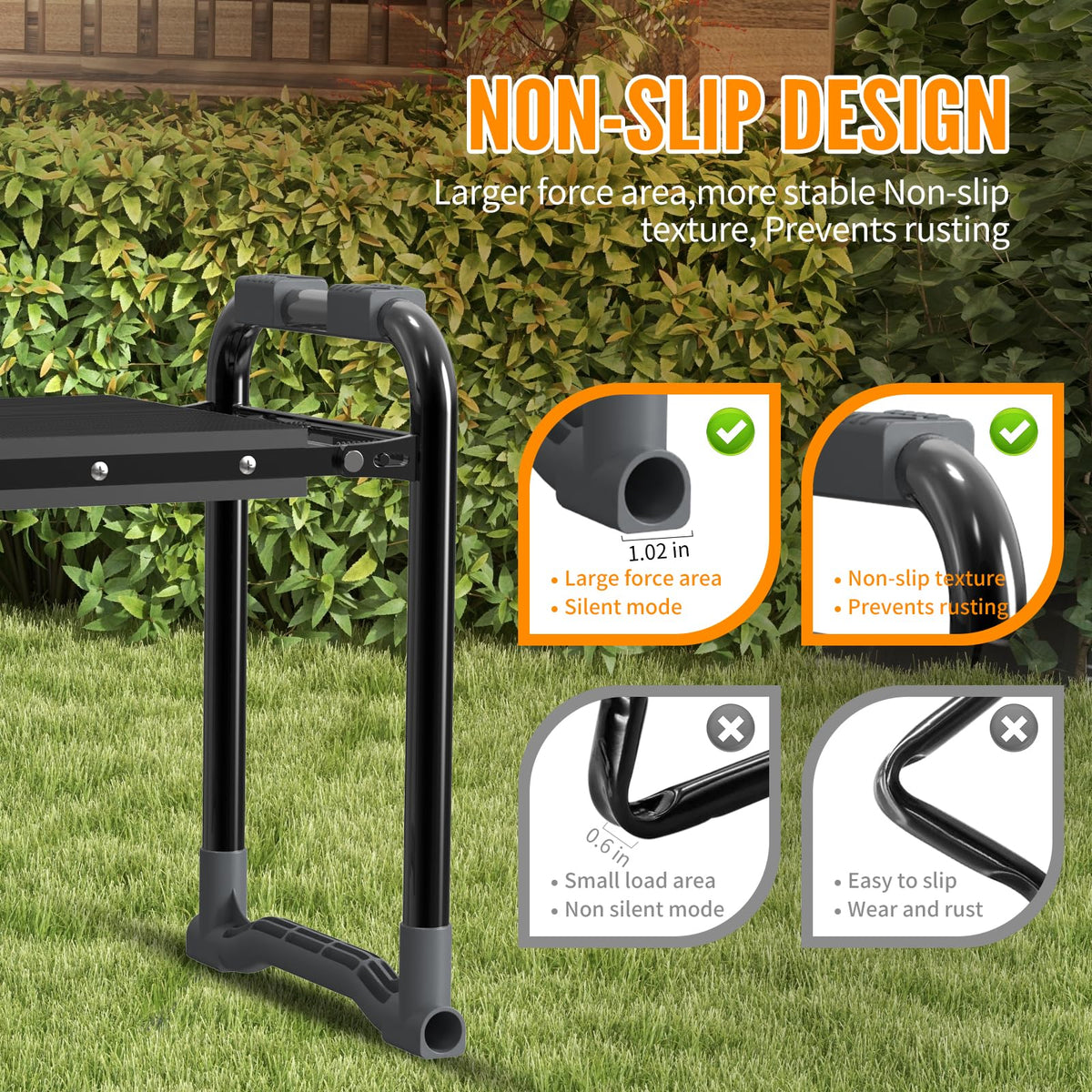 CZZXI Garden Kneeler and Seat, Wider and Thicker Kneeling Pad