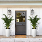 Garvee Tall Planters for Outdoor Plants, 22 in Planters Set of 2, White