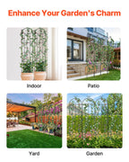 VEVOR Garden Trellis for Climbing Plants, 87 x 20 in, 4 Packs Rustproof Metal Garden Flower Rose Trellis, Outdoor Climbing Clematis Trellis Cucumbers Support for Courtyards Lawns