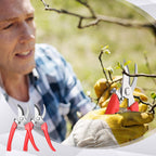 Chumia 30 Garden Flower Shears Pruning Scissors Heavy Duty Plant Scissors Trimming Garden Clippers Hand Tree Pruner for Yard Gardening Plants Hedge Flower Tree Cutting Secateurs (Orange)