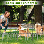 12 inch Fence Stakes Heavy Duty 50-Pack J Hook Rebar Ground Stakes Anchor Galvanized Tent Stakes for Outdoor Decorations Inflatables Metal Stakes for Wire Fencing