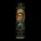 The Unemployed Philosophers Guild Carl Sagan Secular Saint Candle - Unscented 8 Inch Tall Glass Prayer Votive, Made in The USA
