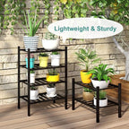 Black Small Shoe Rack for Entryway,2-Tier Bamboo Shoe Organizer for Hallway Closet, Free Standing Shoe Racks for Indoor Outdoor
