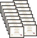 WIFTREY 16 Pack 8.5x11 Certificate Picture Frames, Multi 8.5 by 11 Photo Frame Bulk for Document Award, Wall Hanging or Tabletop Display, Black