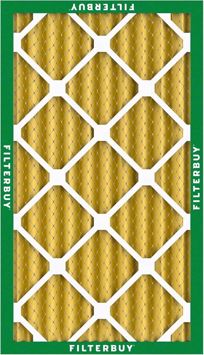 Filterbuy 10x20x4 Air Filter MERV 11 Superior Pet & Allergy Defense (6-Pack), Electrostatic Pleated HVAC AC Furnace Filters Replacement, Made in USA (Actual Size: 9.50 x 19.50 x 3.63)