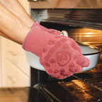 Oven Gloves 932°F Extreme Heat & Cut Resistant Oven Mitts with Fingers for BBQ, Cooking, Grilling, Baking – Accessory for Smoker, Cast Iron, Fire Pit, Camping, Fireplace and More