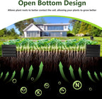 10×3×1FT(2PCS) Galvanized Raised Garden Bed Kit, Metal Planter Boxes，Large Outdoor Planters Garden for Planting Vegetables,Flowers,Herbs -Black