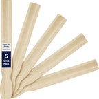 Ultra Sturdy 21in Paint Stir Sticks 5 Pack. Sanded Wood Paddle Stirrers for Mixing Epoxy or Paints in 5 Gallon Buckets. Great for Yard Signs or Garden Stakes, Vegetable Marking and Creative Projects