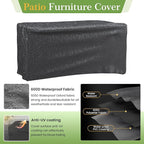 Amopatio Patio Loveseat, Outdoor Furniture 2-Seat Wicker Porch Furniture Outdoor Couch Sofa with Water-Resistant Cover & Non-Slip Cushions, Premium Patio Set, Gray