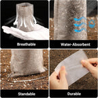 Plant Nursery Grow Bags, Non-Woven Fabric Seedling Starter Pots for Vegetable, Flower, Fruit Saplings, Tree Growing, Home Garden Supply (9.85"x9.85"/Pack of 100)