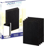 Fellowes Carbon Filters for AeraMax Air Purifiers - 4 Pack (9324201),Black, 16.1" x 12.4" x 0.2"