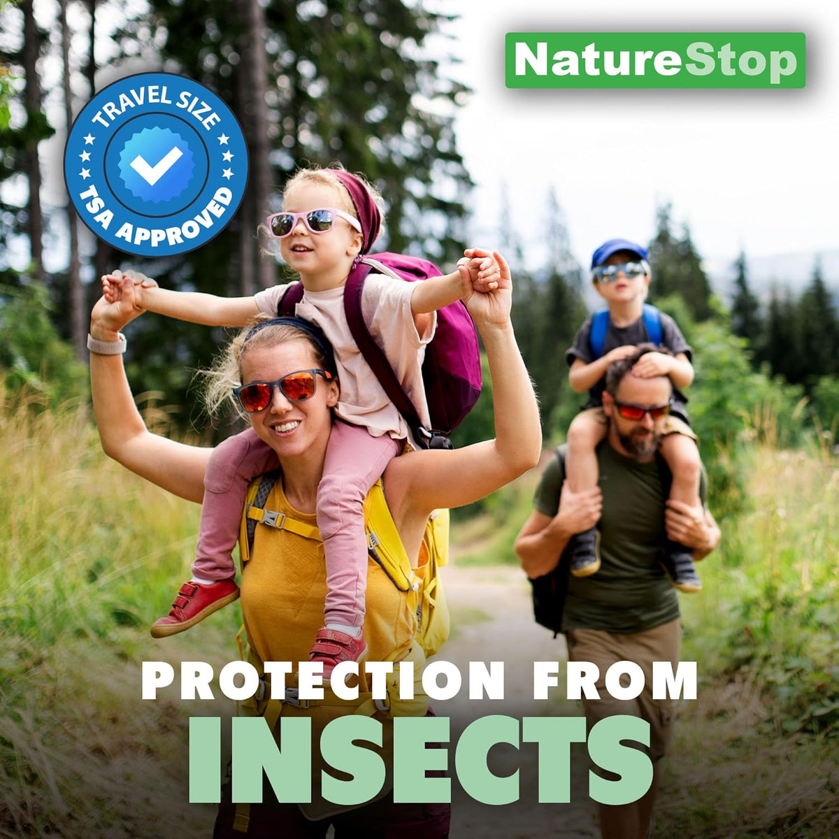 Insect Repellent Spray, DEET-Free Travel-Size Bug Spray for Skin & Outdoor Protection, 3 oz (90mL)