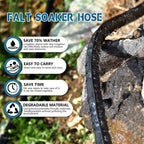 Suneed 4 Pack Flat Soaker Hose 25FT for Garden Beds, Lightweight Drip Soaker Hose 100 ft for Foundation Watering of Plants – Garden Sprinkler Soaker Hoses with Heavy Duty & Easy to Install (25ftx4)