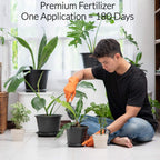 Fiddle Leaf Fig and House Plant Fertilizer Pellets |16-5-11 Slow Release Pellets for Seedlings and Mature Houseplants | Multi-Purpose Blend & Gardening Supplies| 5.2 oz Resealable Packaging