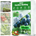 10 X 50FT Garden Mesh Netting Ultra Fine Mesh Netting Pest Barrier, Insect Bug Bird Netting for Vegetables Fruit Flower Garden Protection, Thickened 60 Mesh Row Covers Fabric Screen from Birds Bugs