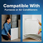 Filtrete 12x12x1 AC Furnace Air Filter, MERV 13, MPR 1900, Premium Allergen, Bacteria & Virus Filter, 3-Month Pleated 1-Inch Electrostatic Air Cleaning Filter, 2-Pack (Actual Size 11.81x11.81x0.78 in)