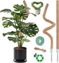 2 Pack Moss Pole, 28 Inch Monstera Plant Support, Moss Poles for Climbing Indoor Plants, Handmade Coco Coir Plant Support Stakes for Potted Plants, Pothos, Philodendron